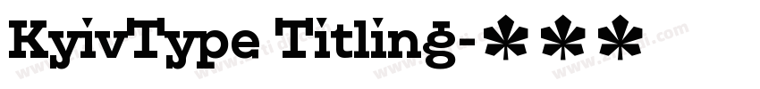 KyivType Titling字体转换